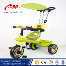 wholesale CE approved gas wheel trike/3 big wheels kids tricycle kids bike /custom smart trike with sunshade